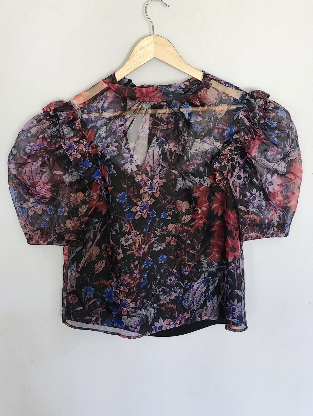 Maeve Floral Puff Sleeve Blouse Size XS